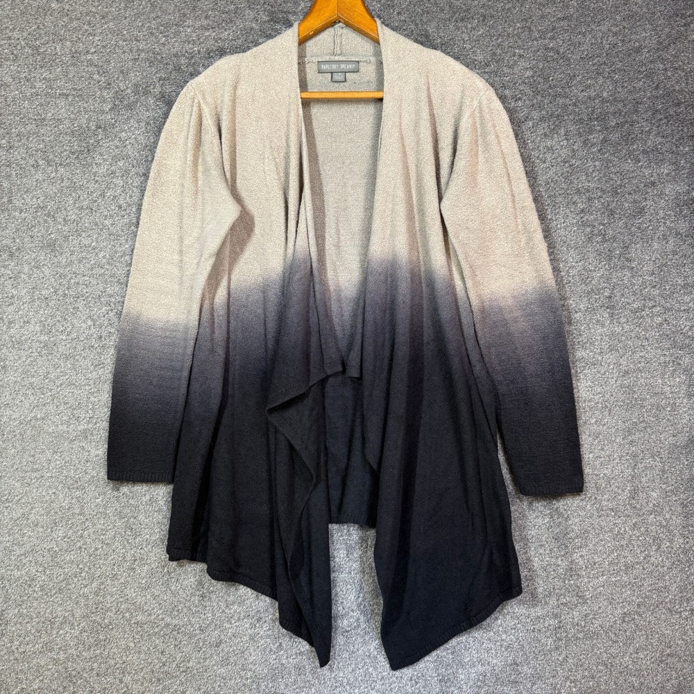 Barefoot Dreams Calypso Cardigan L/XL Ombre Bamboo Chic‎ Lite Oyster Carbon